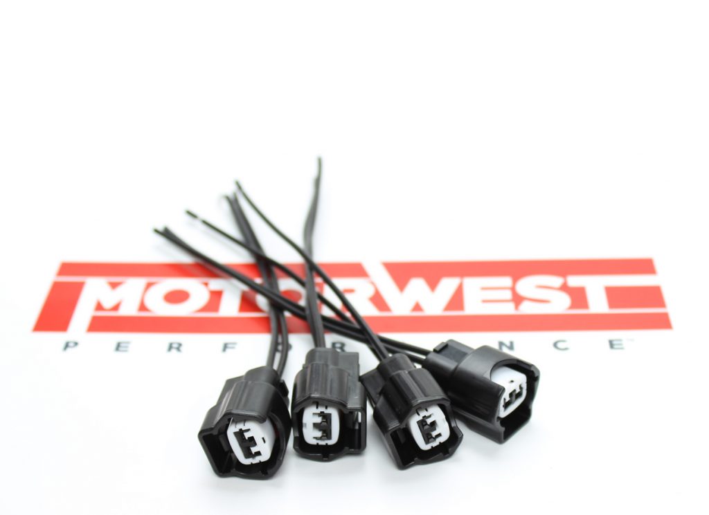 JECS Nissan Female Fuel Injector Female Connector 4 Pack MotorWest Performance