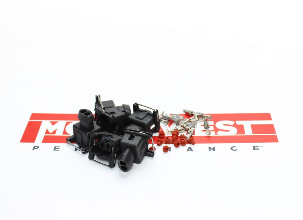 EV1 Female Fuel Injector Connectors With Crimpon Pins 6 Pack