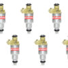 Set of 6 Reconditioned OEM 93-95 Jeep Grand Cherokee / Cherokee / Wrangler 4.0L  Fuel Injectors 53030343
