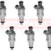 Set of 6 Reconditioned OEM 96-98 Jeep 4.0L Fuel Injectors 53030778