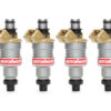 Set of 4 Reconditioned OEM 87-89 Geo Chevrolet Spectrum/ Isuzu I-Mark 1.5L Fuel Injectors 195500-1570