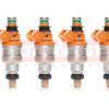 Set of 4 Reconditioned OEM 91-92 Plymouth/ Eagle/ Mitsubishi/ Dodge 1.5L 1.8L 2.0L Fuel Injectors INP-060