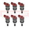 Set of 6 Reconditioned OEM 89-93 Nissan 300ZX 3.0L Fuel Injectors 1M40-0512D