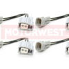 Set of 4 Toyota Female to Denso Male Fuel Injector Connector Adapters