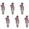 Set of 6 Reconditioned Genuine Bosch Upgrade Fuel Injectors for 85-94 Porsche Volvo BMW 2.9L 3.5L 3.6L